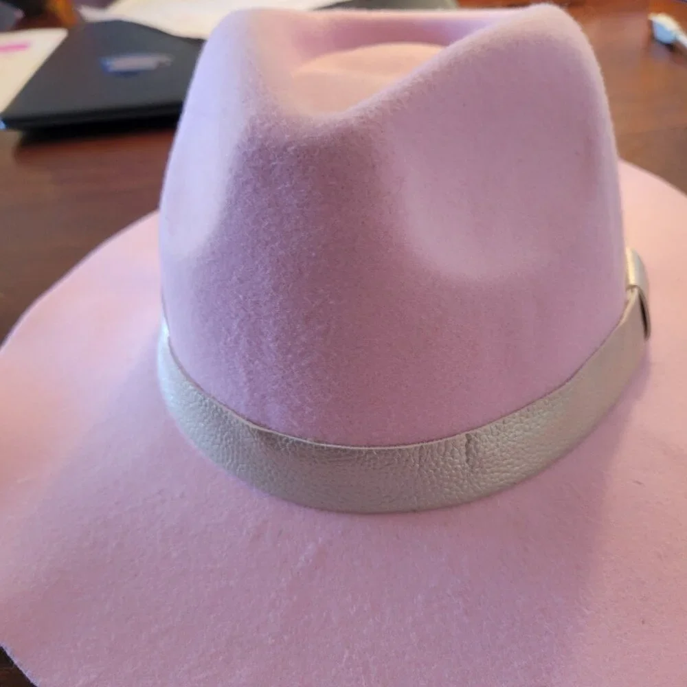 Lady Gaga Joanne World Tour Official Concert Merchandise Iconic Pink Fedora Hat. - Picture 3 of 8